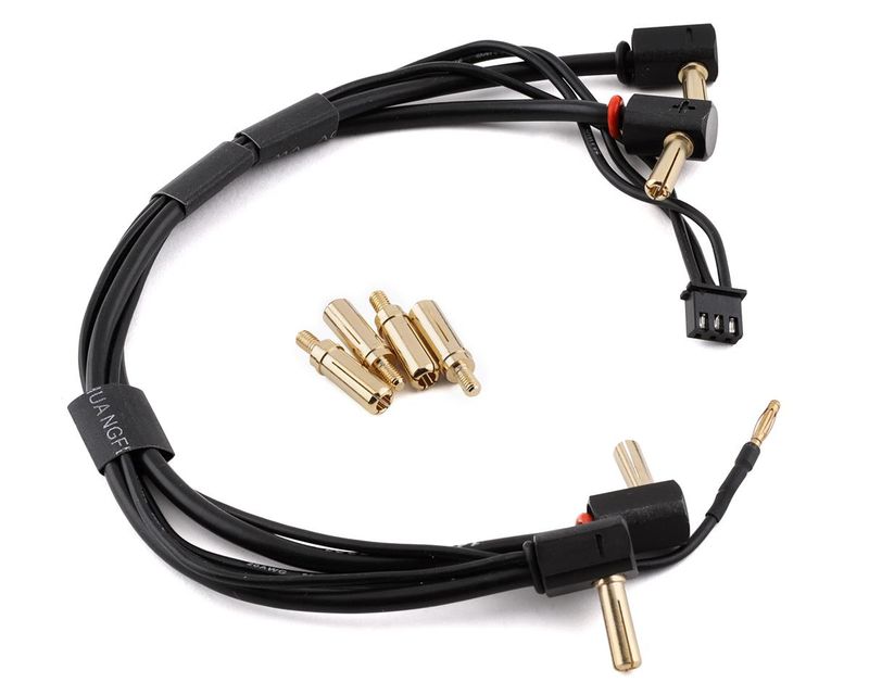 YEA-WPT-0129 Yeah Racing 2S LiPo Charge Lead (4mm &amp; 5mm to 4mm Bullet Connectors)