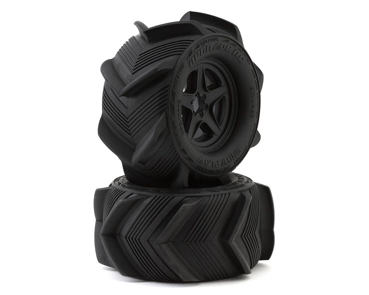 UPG-10002 UpGrade RC Snow Plow 2.8&quot; Pre-Mounted Sand/Snow Tires w/5-Star Wheels (2) (17mm/14mm/12mm Hex)