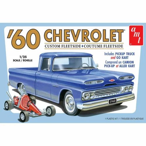 AMT1063M 1/25 1960 Chevy Fleetside Pickup w/Go Kart