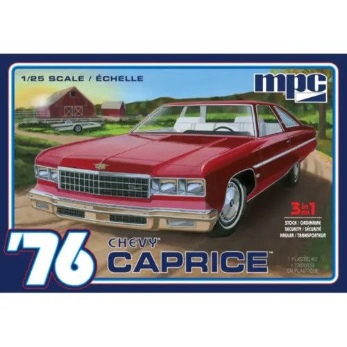 MPC963M 1976 Chevy Caprice w/Trailer 2T 1:25