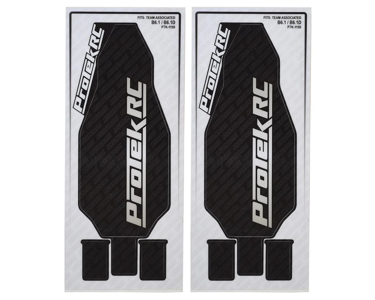 PTK-1155 ProTek RC AE B6.3D &amp; B6.2D &quot;Thick&quot; Precut Chassis Protective Sheet (2)