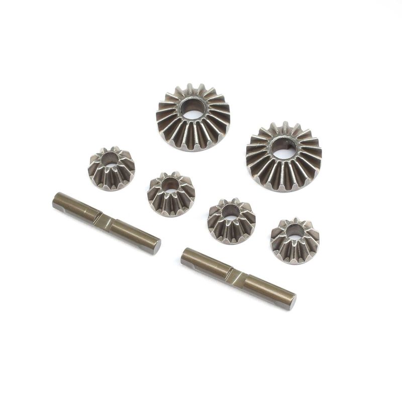TLR232129 Diff Gear &amp; Cross Pin Set, Metal: 22X-4