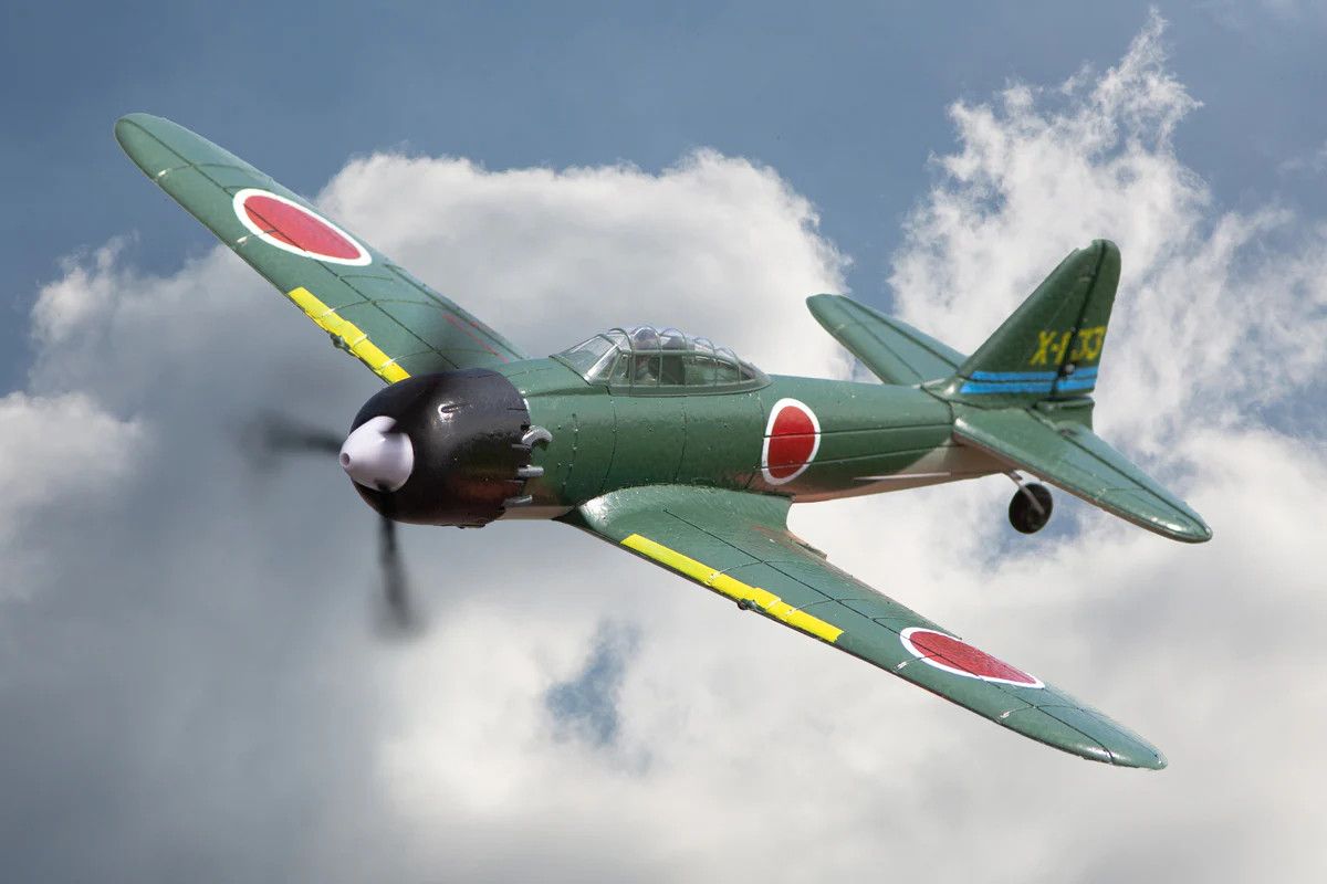 RGRA1306 A6M Mitsubishi Zero Micro RTF Airplane w/PASS System