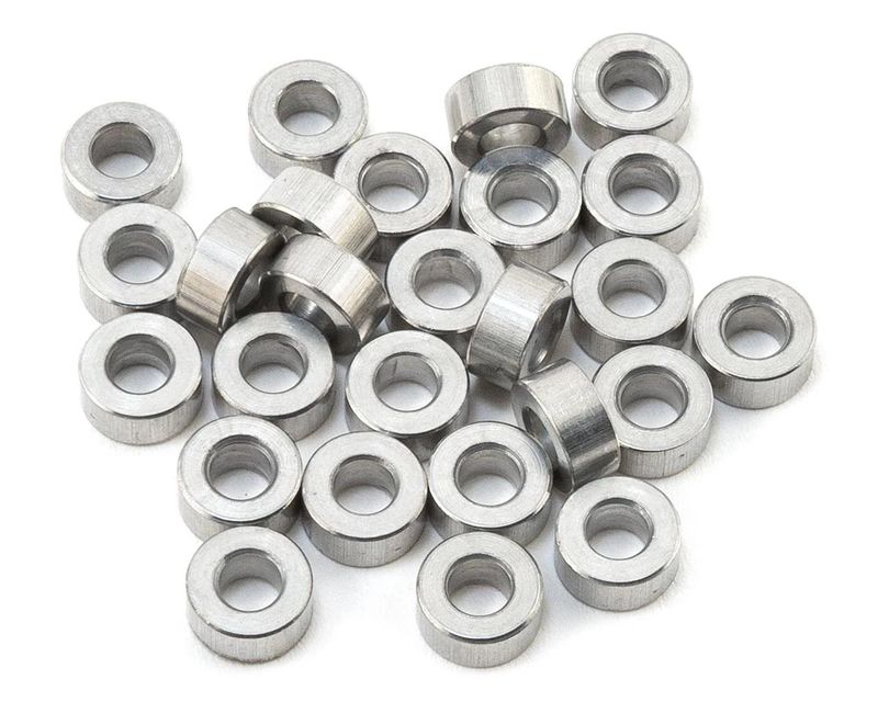 KNK3X3ALSP25 Team KNK 3x3mm Aluminum Spacers (25)