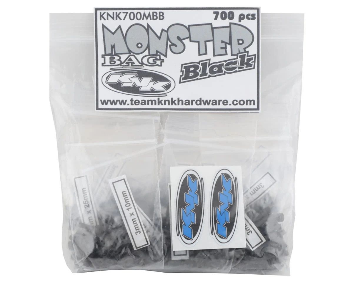 KNK700MBB Team KNK Monster Bag Black Oxide Hardware Kit (700)