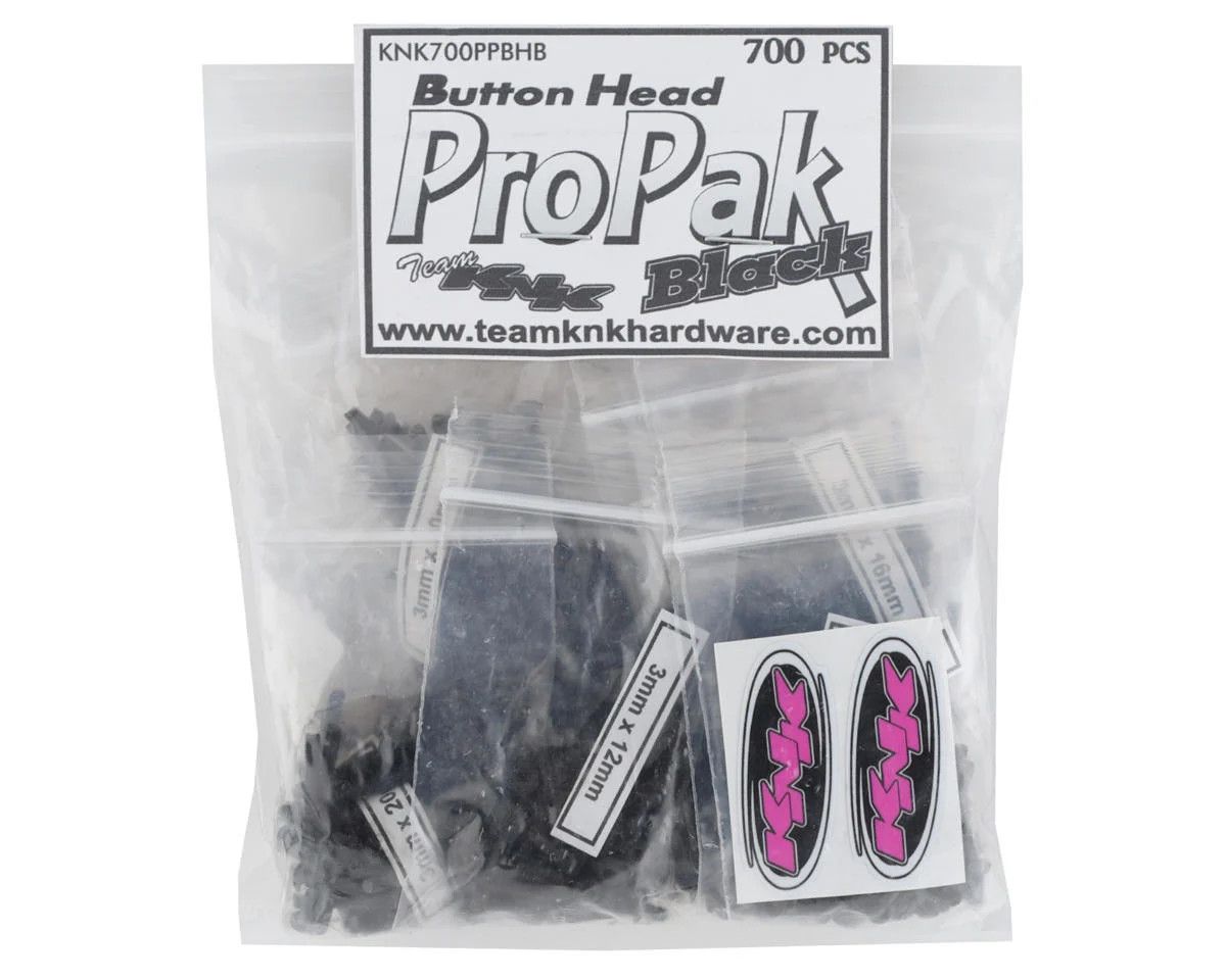 KNK700PPBHB Team KNK Button Head Pro Pak Black Oxide Hardware Kit (700)