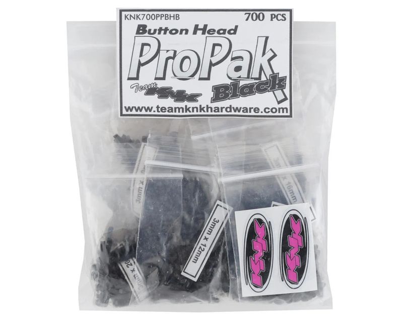 KNK700PPBHB Team KNK Button Head Pro Pak Black Oxide Hardware Kit (700)