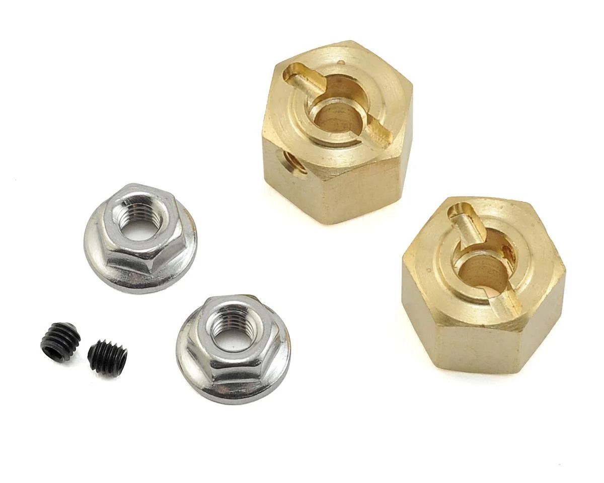 KNK12X10BRA Team KNK 12mm Brass Hex (2) (10mm)