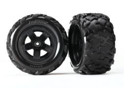 7672 Tires &amp; wheels, assembled, glued (Teton 5-spoke wheels, Teton tires) (2)