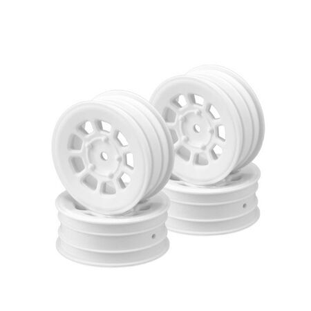 JCO3397W 9 Shot 2.2&quot; Front Wheel, White for B6.1, YZ2, XB2, RB7