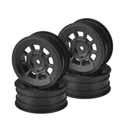JCO3397B 9 shot 2.2&quot; front wheel (black) - 4pc