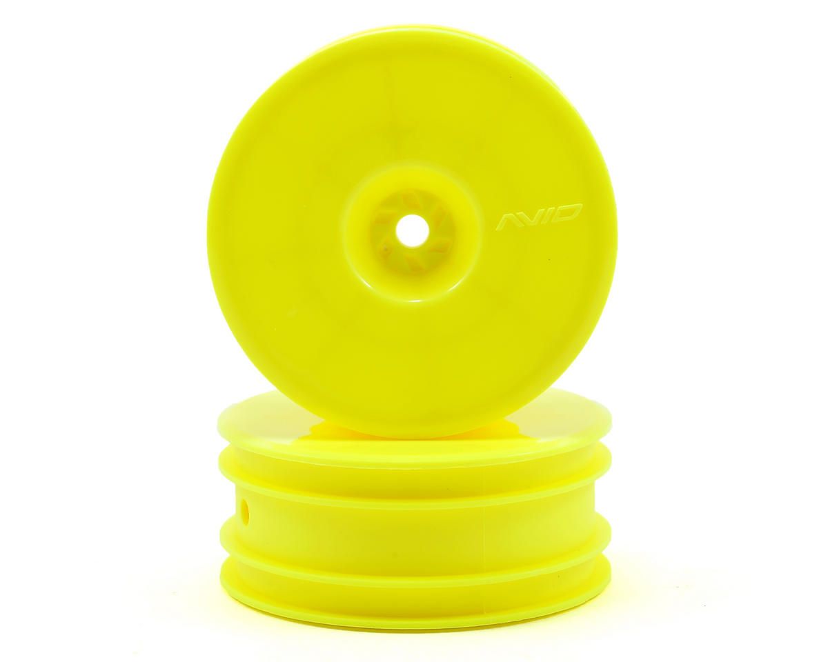 AVD1103-Y Avid RC 12mm Hex Satellite 2.2&quot; Front Buggy Wheels (Yellow) (2) (B6/RB6/YZ2)