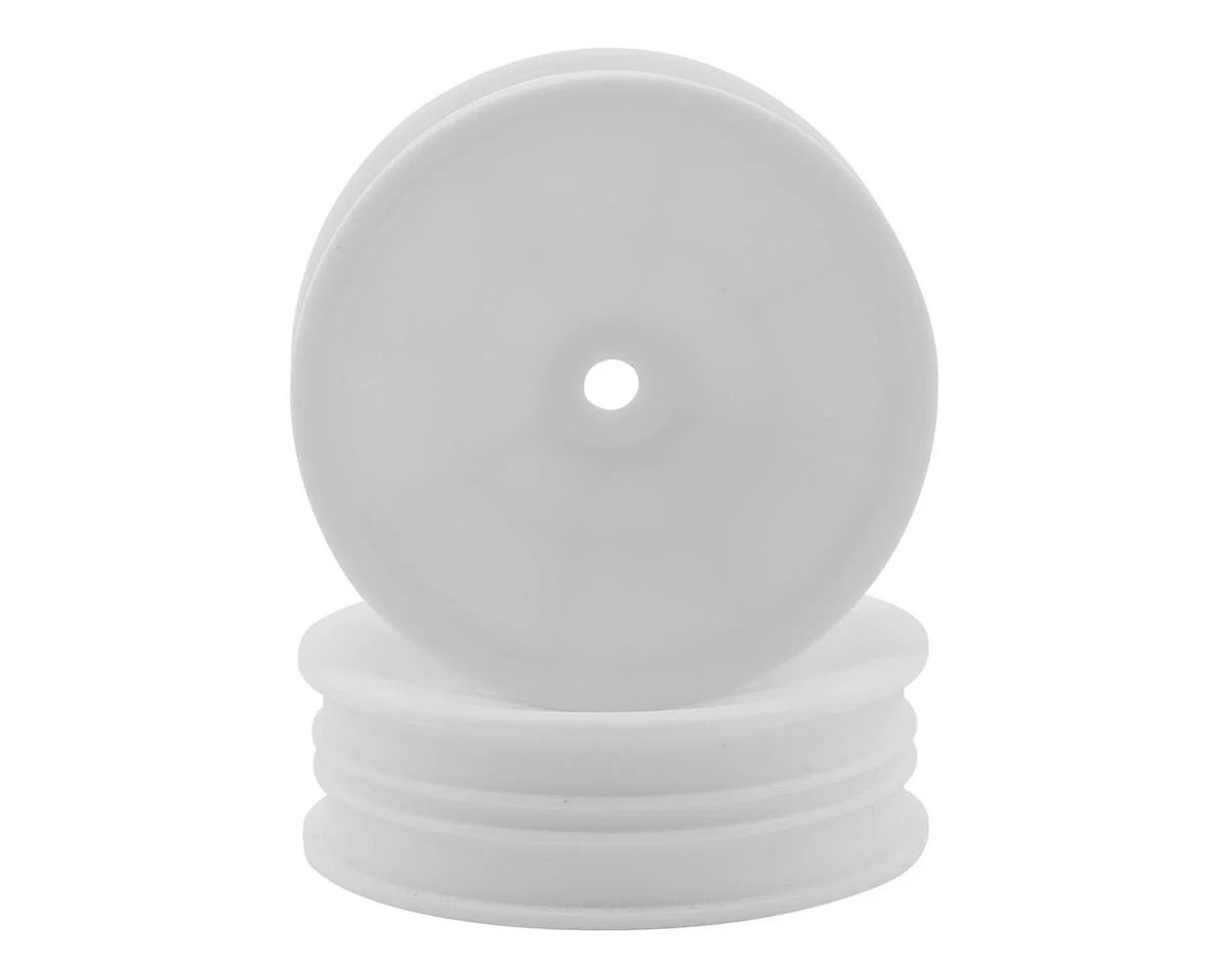 ASC91757 Team Associated 12mm Hex 2.2&quot; &quot;Slim&quot; Front Buggy Wheels (White) (2) (B6)