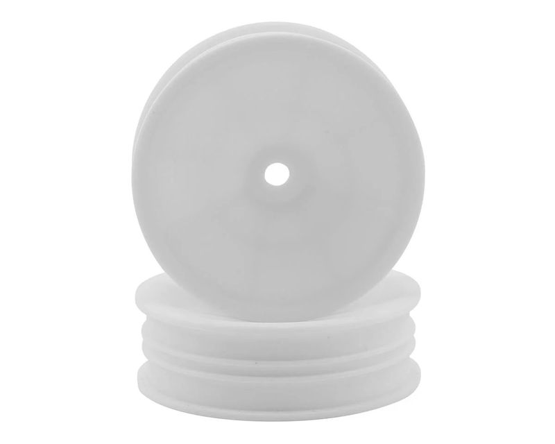 ASC91757 Team Associated 12mm Hex 2.2&quot; &quot;Slim&quot; Front Buggy Wheels (White) (2) (B6)