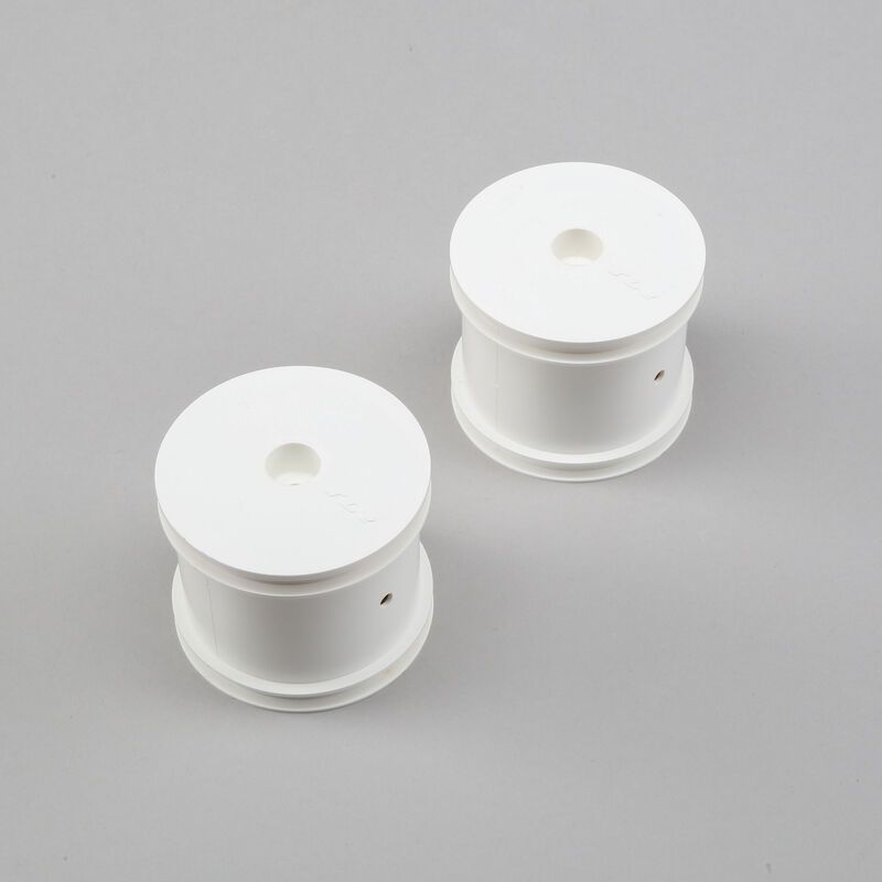 TLR7003 Front/Rear Wheel, White: (2) 22T