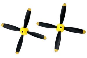 RGRA1364 4-Blade Prop w/Spinner P-51 Obsession