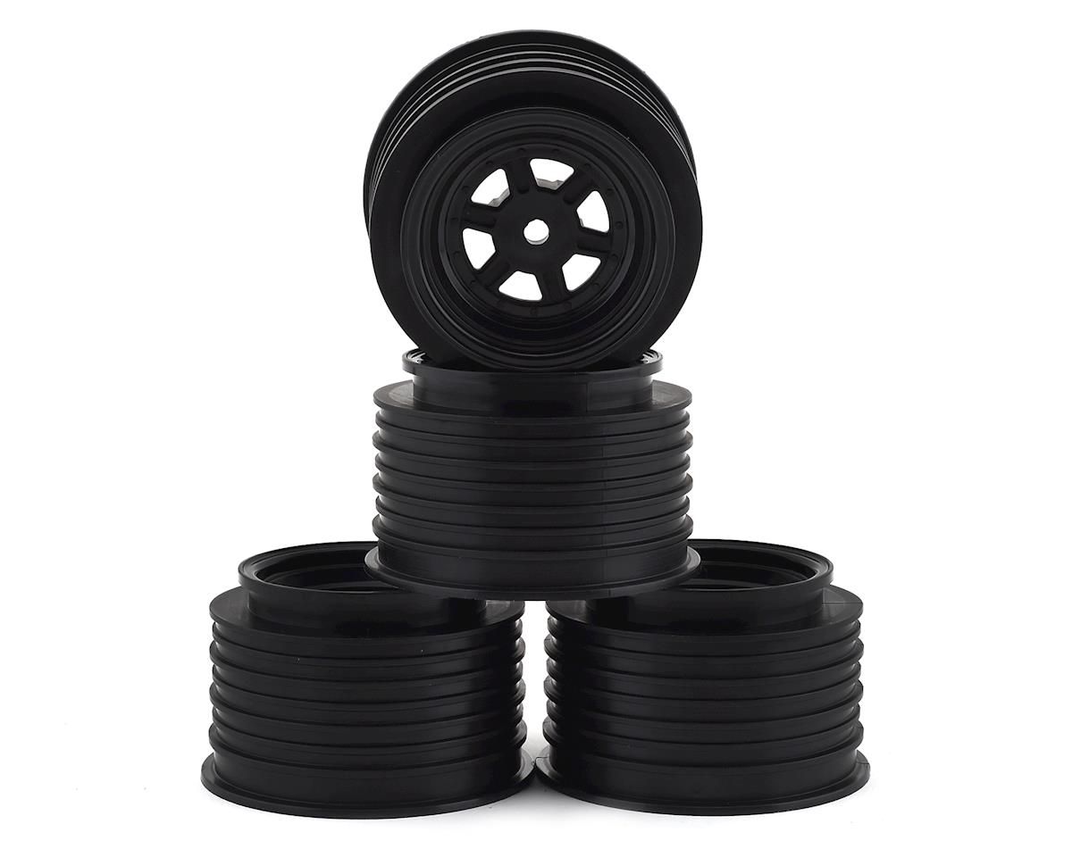 DER-GLR-AB Gambler Rear Wheels for Late Model / MWM / Street Stock / 12mm Hex / AE -TLR / BLACK