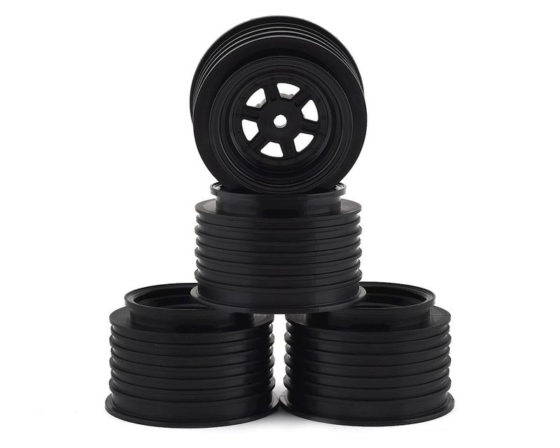 DER-GLR-AB Gambler Rear Wheels for Late Model / MWM / Street Stock / 12mm Hex / AE -TLR / BLACK