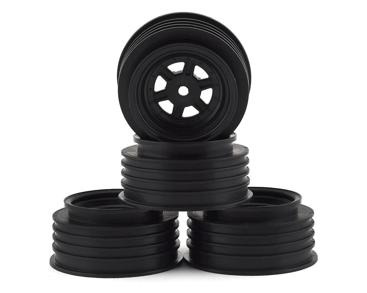 DER-GSF-AB Gambler Front Wheels with 12mm Hex / AE Offset / BLACK