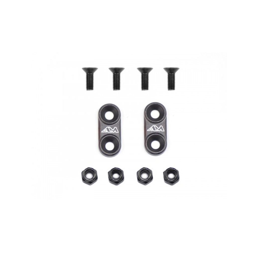 AM030105 1/10 ON-ROAD ALLOY WING MOUNTS - GREY