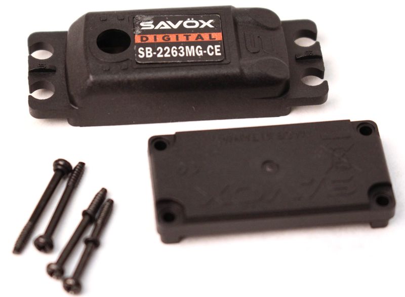 SAVCSB2263MG-CE Top &amp; Bottom Servo Case w/ Screws for SB2263MG-CE Cavalieri Edition Servo