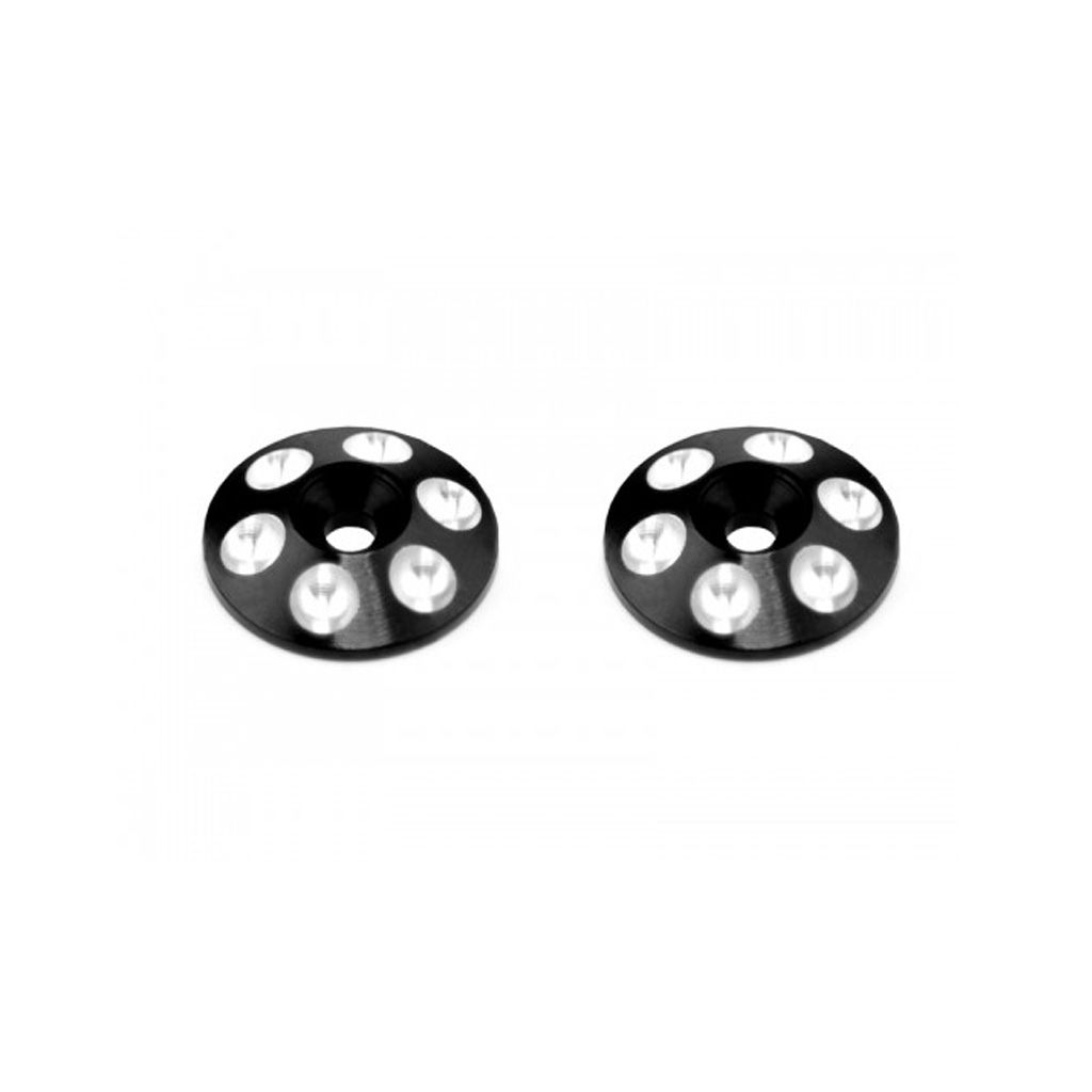 AM030102 ALLOY REAR WING SHIMS - BLACK - 2PCS