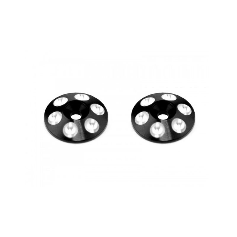 AM030102 ALLOY REAR WING SHIMS - BLACK - 2PCS