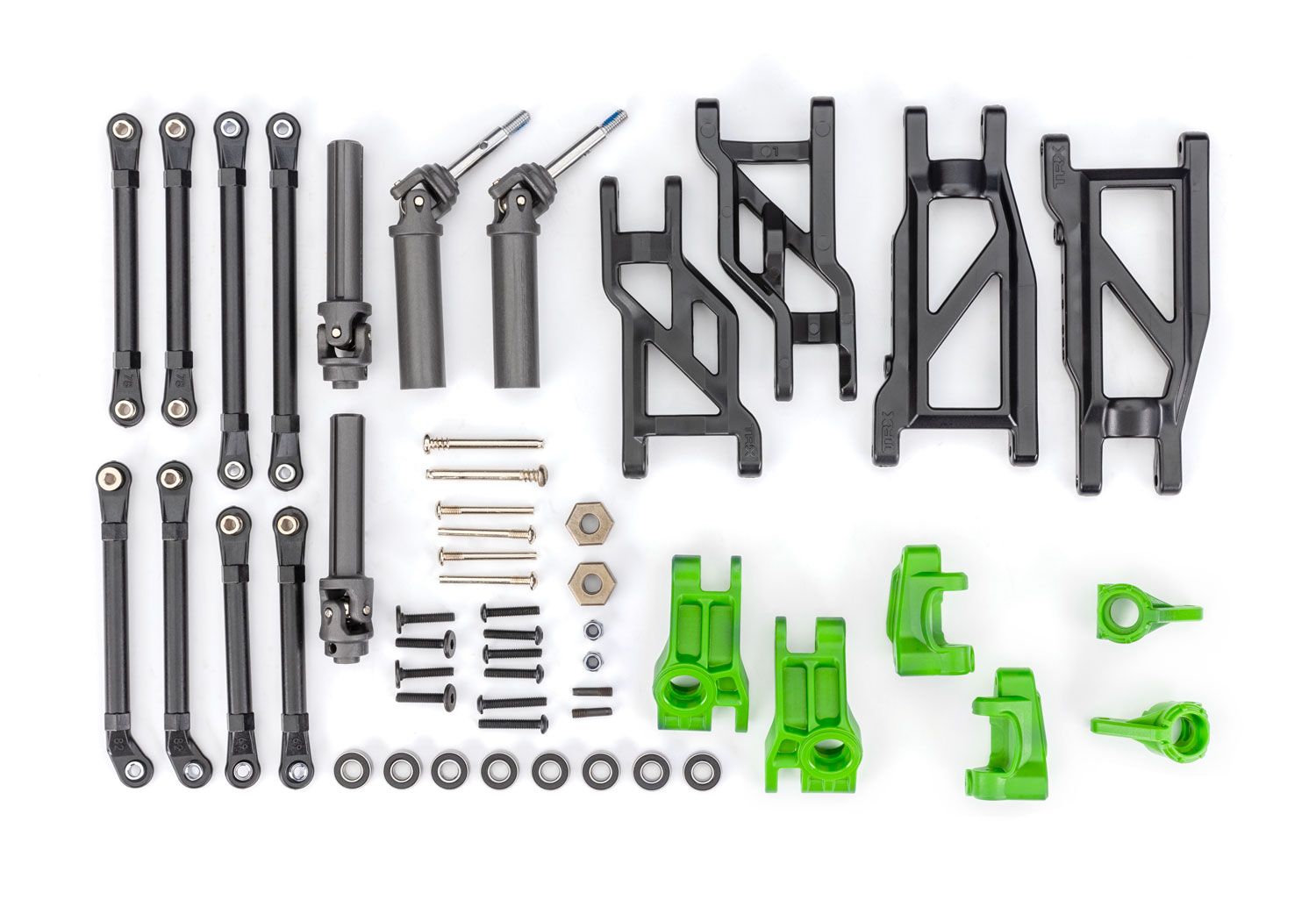 9180-GRN Rustler 2WD or Stampede 2WD  Suspension Upgrade Kit, extreme heavy duty