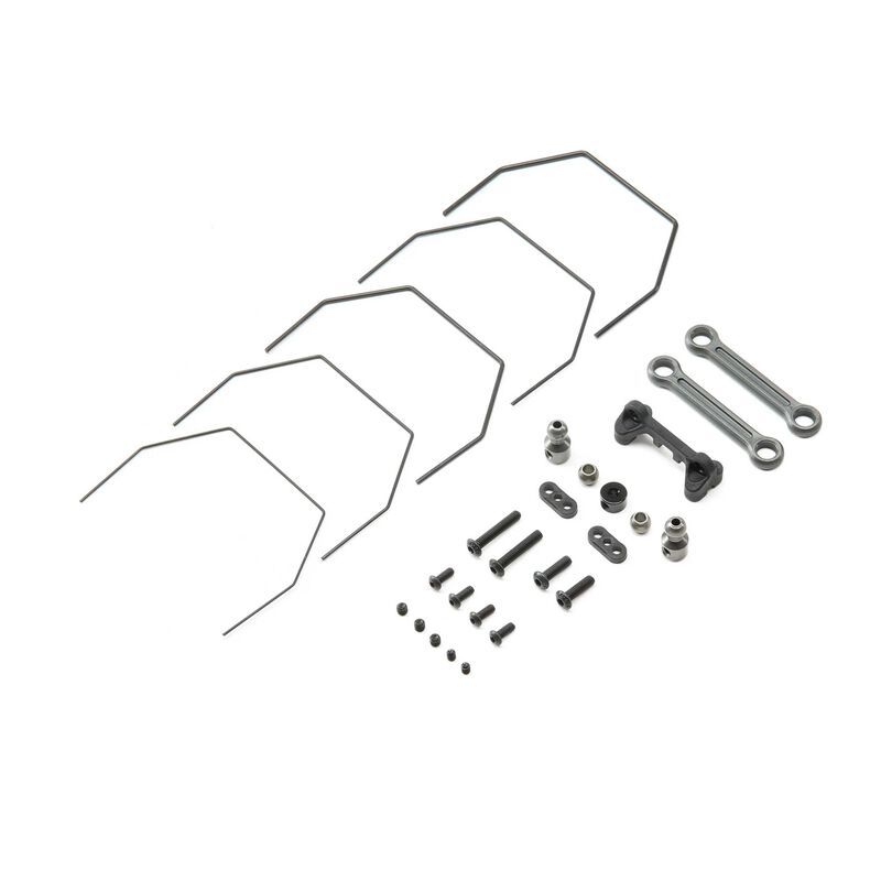 TLR334040 Rear Sway Bar Set, Laydown: 22 4.0