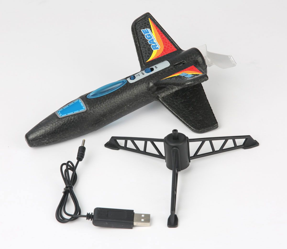 RGR4130B Spinner Missile - Black Electric Free-Flight Rocket