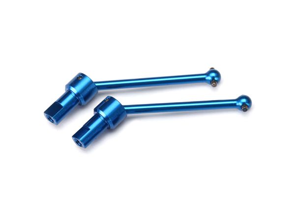 7650R LaTrax front &amp; rear, Driveshaft assembly,  6061-T6 aluminum (blue-anodized) (2)