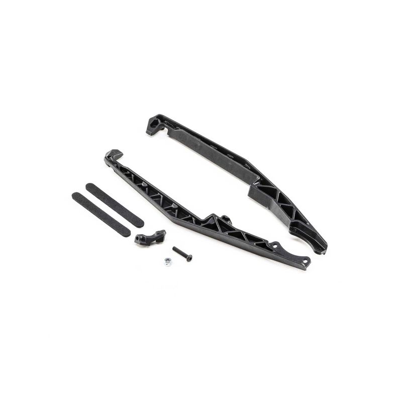 TLR231070 Mud Guard Set, Stiffezel with Fan Mount: 22T 4.0