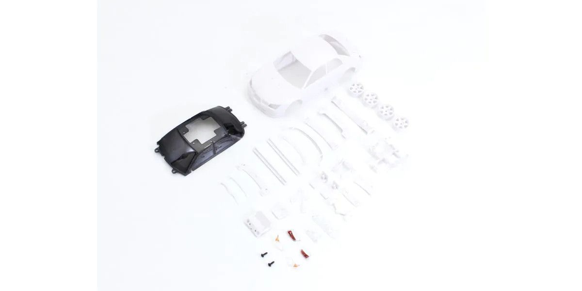 KYOMZN205 Impreza WRX STI White Body Set w/Wheel  (F N+1, R N+1 for AWD) 90mm wheelbase