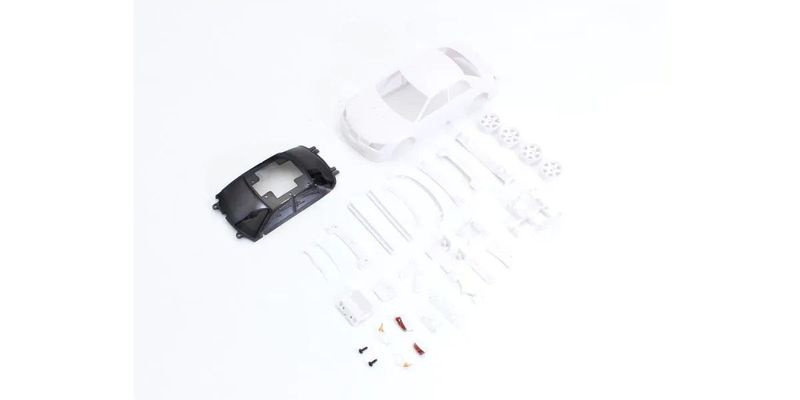 KYOMZN205 Impreza WRX STI White Body Set w/Wheel  (F N+1, R N+1 for AWD) 90mm wheelbase