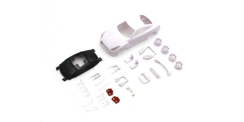 KYOMZN210 Nissan GT-R (R35) White Body Set, w/Rim for AWD (wheels F N+1,R W+0)