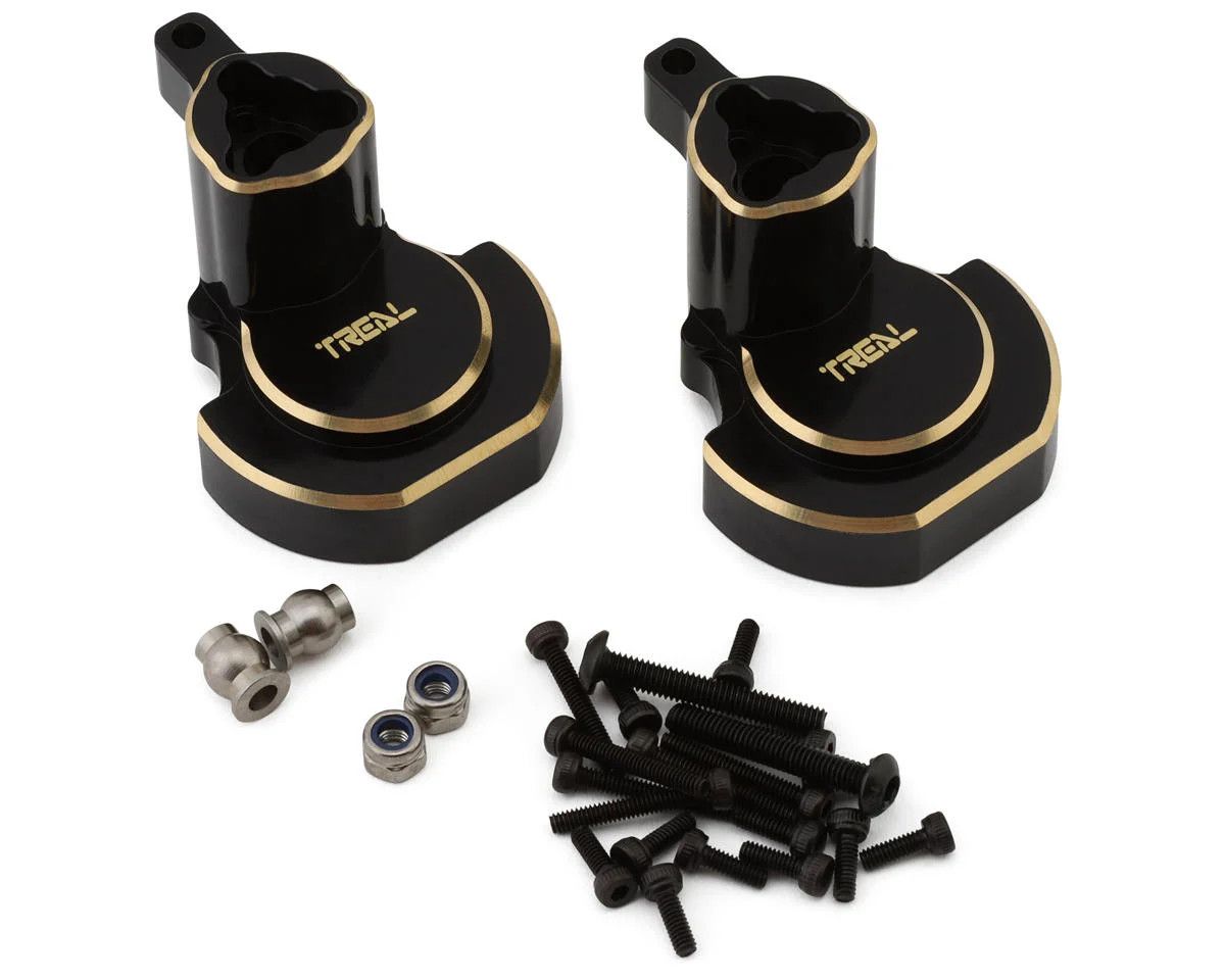 TLHTGEN8-09 Treal Hobby Redcat Gen8 Brass Rear Inner Portal Covers (Black) (2) (71g)