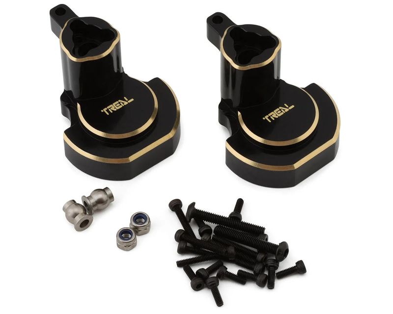 TLHTGEN8-09 Treal Hobby Redcat Gen8 Brass Rear Inner Portal Covers (Black) (2) (71g)