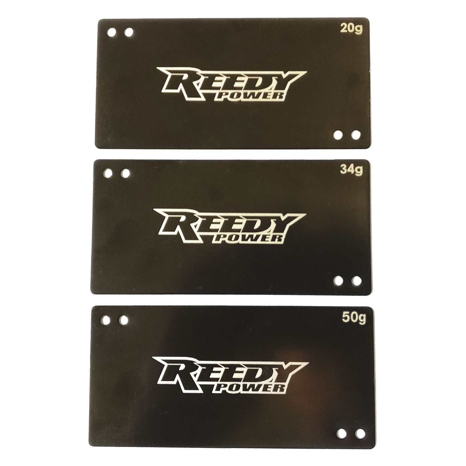 ASC27355 Reedy Steel Shorty LiPo Battery Weight Set (20g, 34g, 50g)