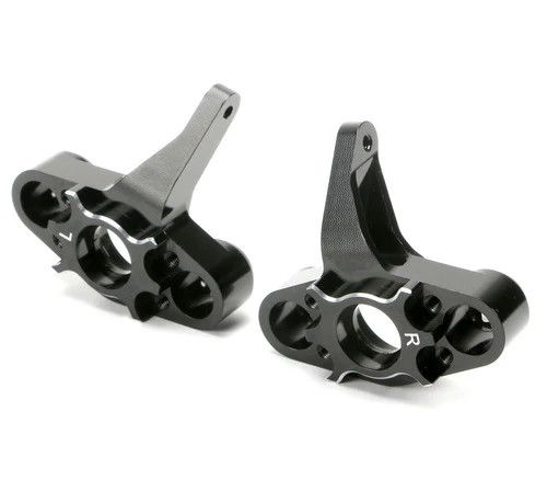 510133BK Aluminum Steering Block (Black) (2) for RC-MT10E and TR-MT10E