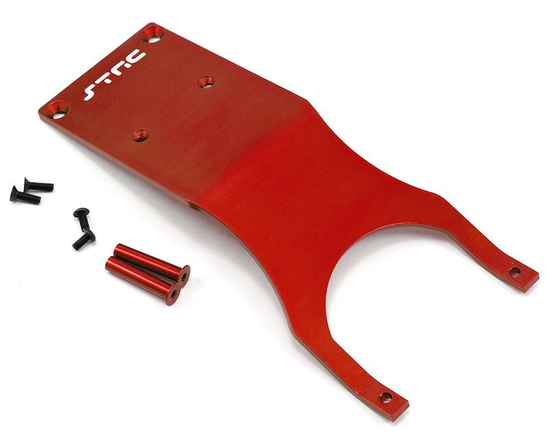 SPTST5837R  Slash 2WD Aluminum Front Skid Plate Set (w/steering posts) (Red)