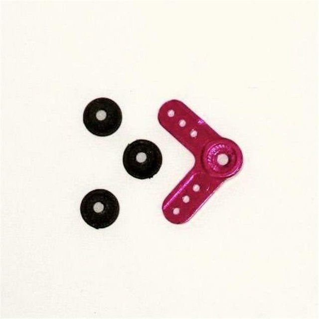 80236R Redcat Racing  Aluminum Servo Horn L-shape, Red