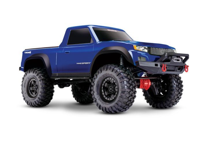 82224-4  BLUE TRX-4 Sport Clipless  4X4 crawler, fully-assembled, waterproof eectronics, Ready-To-Drive, with TQ 2.4 GHz 2-channel radio system, XL-5 HV speed control, and clipless Body