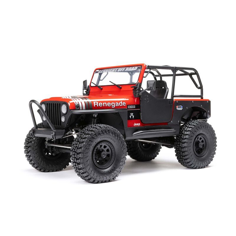 AXI03008T1  SCX10 III Jeep CJ-7 4WD Brushed RTR, Red