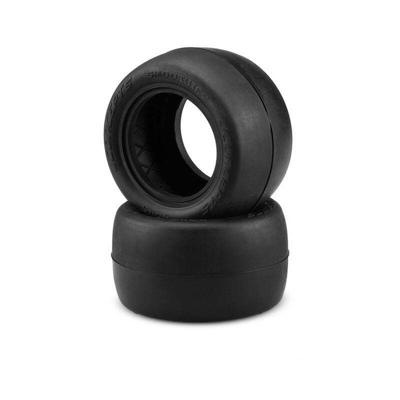 JCO4049-06 1/10 Smoothie 2 LP 2.2” Stadium Truck Tires and Inserts, Silver Compound (2)