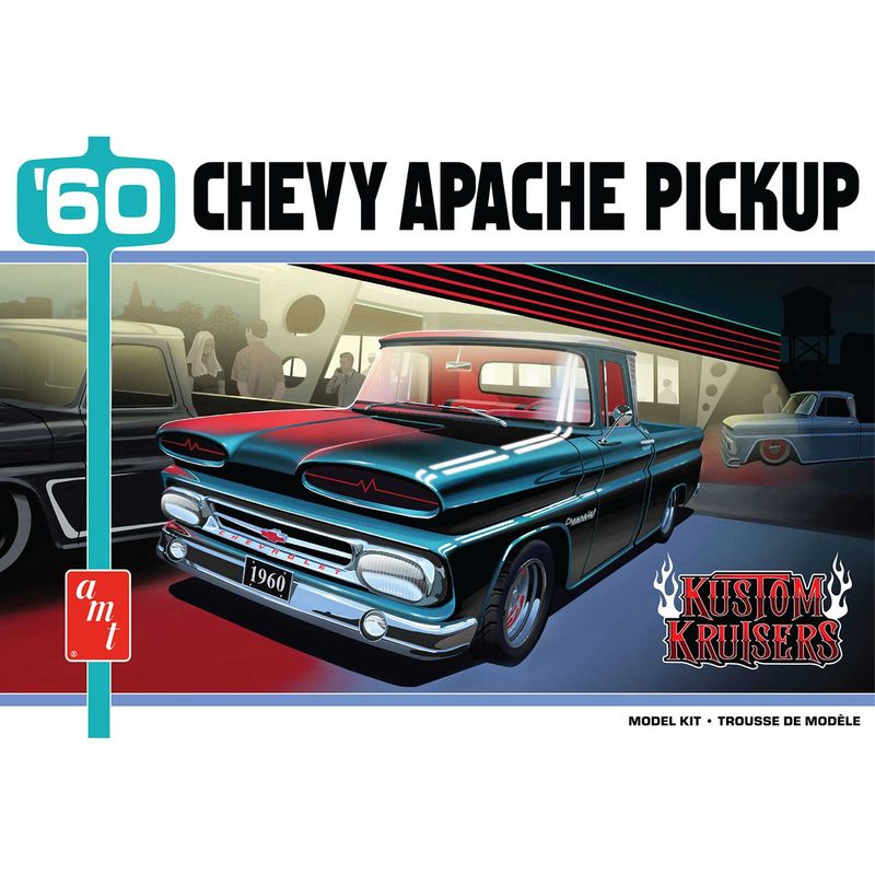 AMT1444M  AMT  1960 Chevy Apache Pickup Street Machine Model Kit 1/25 scale
