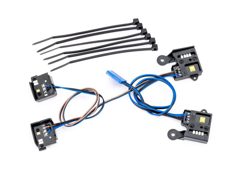 9884 TRX4M F150 Pro Scale LED light set, front &amp; rear, complete (includes light harness, zip ties (6)) (fits #9812 body)