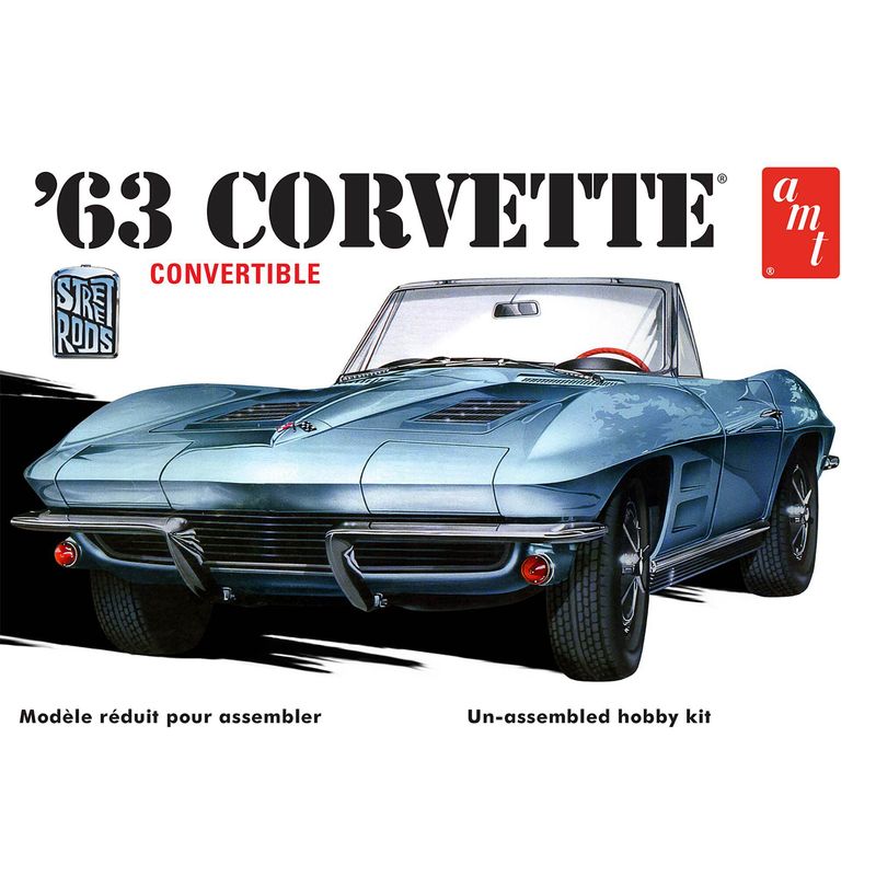 AMT1335M 1963 Chevy Corvette Convertible 1/25