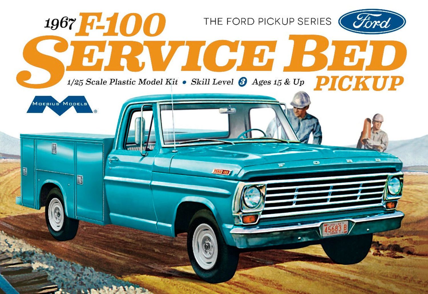 MOE1239 1/25 1967 Ford F100 Service Bed
