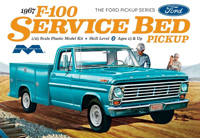 MOE1239 1/25 1967 Ford F100 Service Bed
