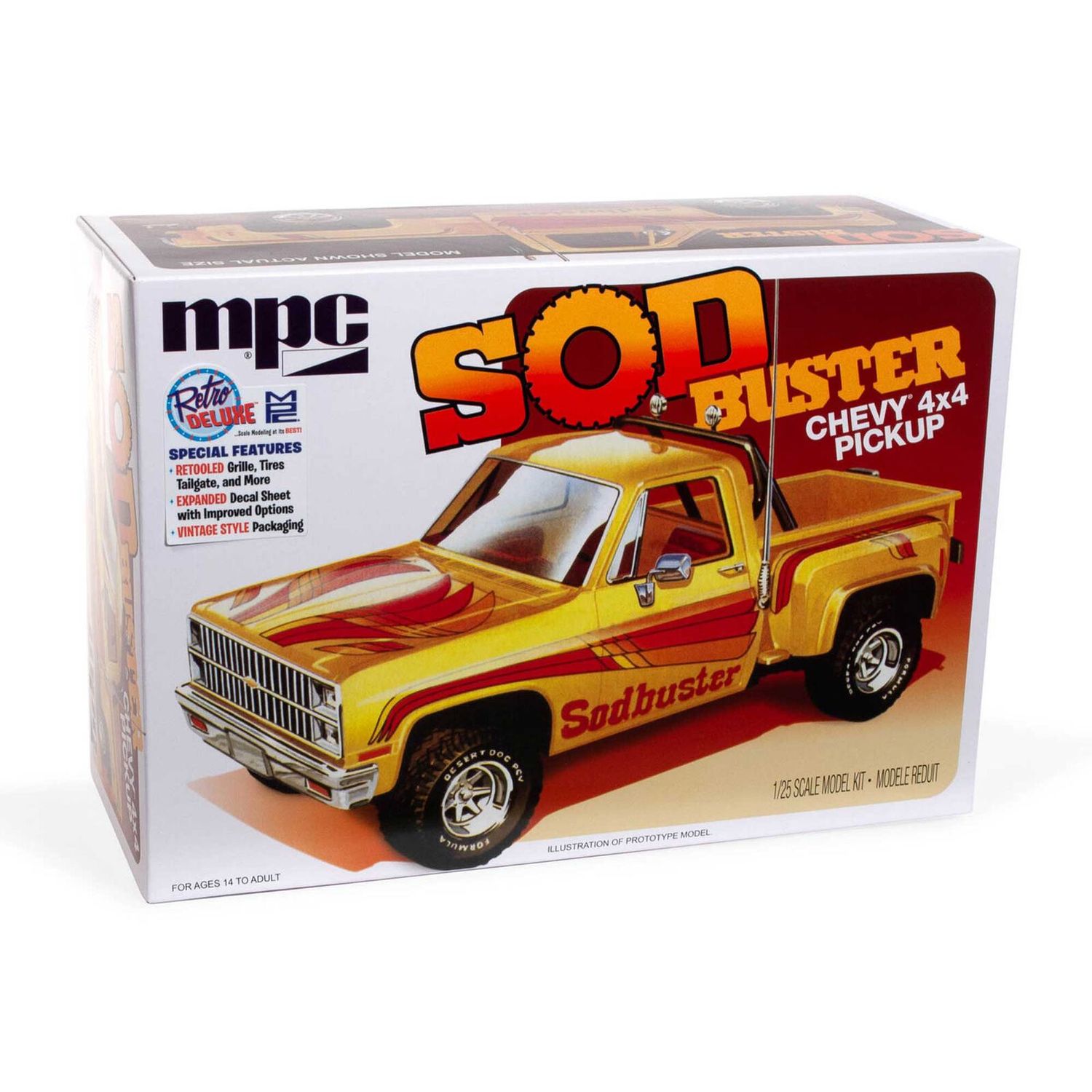 MCP972 MPC 1/25 1981 Sod Buster Chevy 4x4 Stepside Pickup Truck